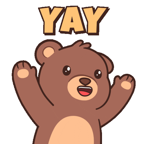 Happy Lets Go Sticker by BEARISH