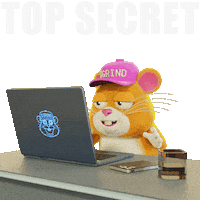 Top Secret Hamster Sticker by Grind