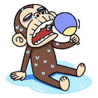 Summer Monkey Sticker