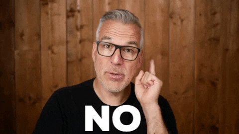 AdrianSalisbury giphygifmaker no disagree adrian GIF