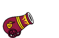 Flaming Fire Ball Sticker by Illinois Lottery