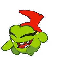 Hat Laughing Sticker by Om Nom