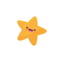 aak_triplea happy star golden starry Sticker