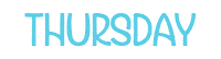 Thursday Sticker