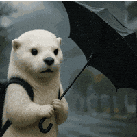 whiteotter9291 수달 낭만백수달 백수달 dreamy white otter GIF