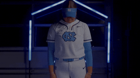 Dab Softball GIF by UNC Tar Heels