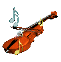 3D Violin Sticker