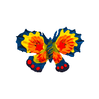 Flower Butterfly Sticker