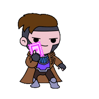 Throwing Remy Lebeau Sticker by Marvel Studios