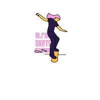 AlpineSkateCulture skateboard alpine grenoble asc Sticker