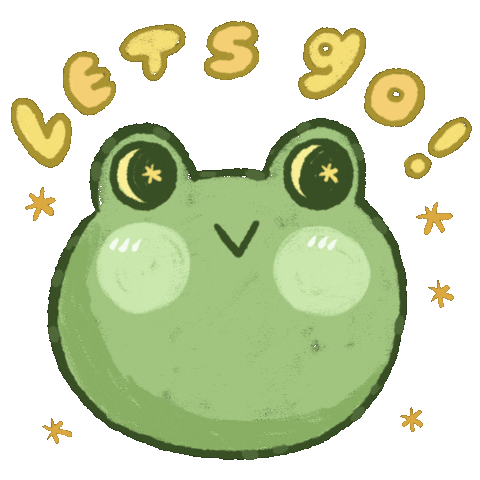 HelloCurlyTail giphyupload green go frog Sticker