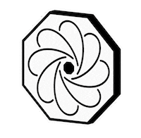 Dharmashala yoga modena dharma cianomagenta Sticker