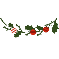Christmas Holly Sticker