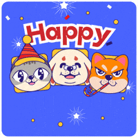 Cat Party GIF by KOL.ID