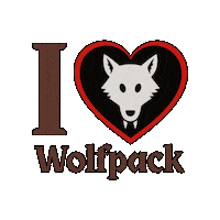 I Love Wolf Sticker