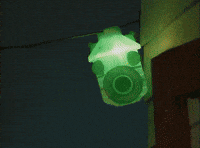 Different colored lanterns