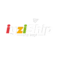 iyziship airplane shipping cargo easyship Sticker