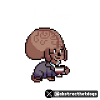 Excited Big Brain Sticker by HotDogs