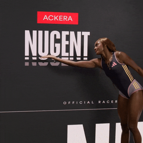 Track And Field Pointing GIF by Grand Slam Track