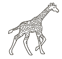 ladroguerie abc girafe ladroguerie la droguerie Sticker