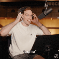 National Hockey League Laughing GIF by NHL