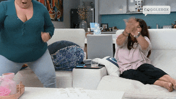 Dance Reaction GIF by Gogglebox Australia