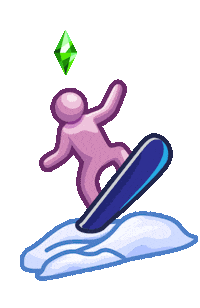 Snowboarding Sims 4 Sticker by The Sims