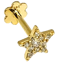 Gold Piercing Sticker by Doradus Jewels