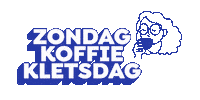 DeZondag koffie zondag dezondag koffieklets Sticker