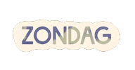 Zondag Sticker