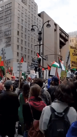 Protesters Gather Outside Israeli Consulate in New York Amid Escalating Conflict in Gaza and Israel
