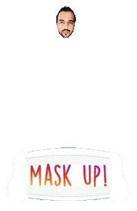 Mask Up Sticker by BORN ON INSTAGRAM