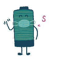 madaboutpatchwork wave mask thread maker Sticker