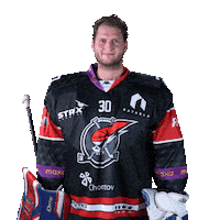 Hokej Goaltender Sticker by Piráti Chomutov