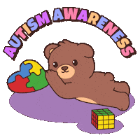 Teddy Bear Rainbow Sticker by BEARISH