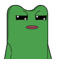 Suspicious Frog Sticker by fwogs