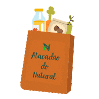 Atacadaodonatural fitness natural compras receita Sticker