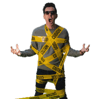 Watch Out Help Sticker by Max Amini