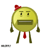 Cryply crypto rage middle finger fuck off Sticker