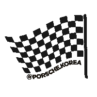 porsche_korea flag porsche 911 gts Sticker