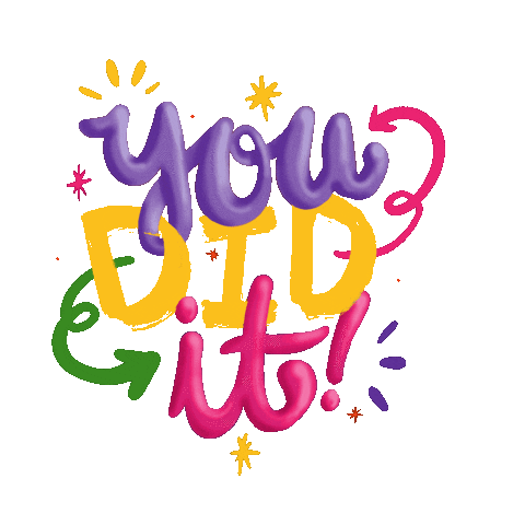 Youdidit Congratulations Celebrate Sticker