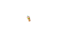 Grabbagreen healthy juice smoothie fastfood Sticker