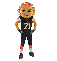 FiestaBowl football sun mascot ready Sticker