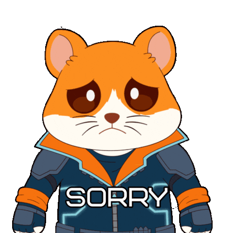 Sorry Excuse Me Sticker by Hamieverse