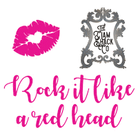 Rock It Red Head Sticker by The Glam Shack Co.