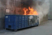 Fire This Is Fine GIF