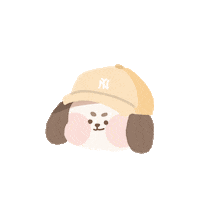 Illustration Puppy Sticker