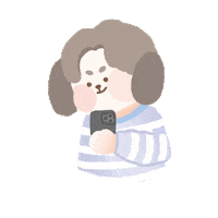 Illustration Puppy Sticker