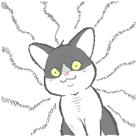 Cat What Sticker by GORO