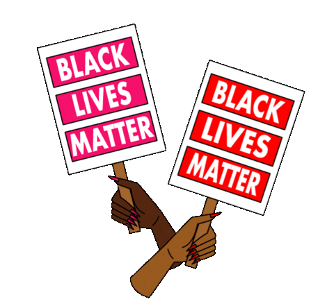 Black Lives Matter Protest Sticker by Trap Bob